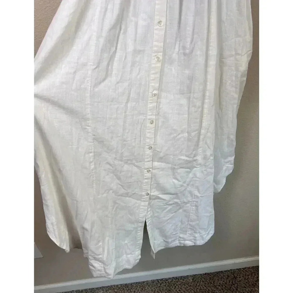Free People Samantha Shirt Dress Womens Size M Ivory Combo With Pockets NWT - Picture 4 of 15